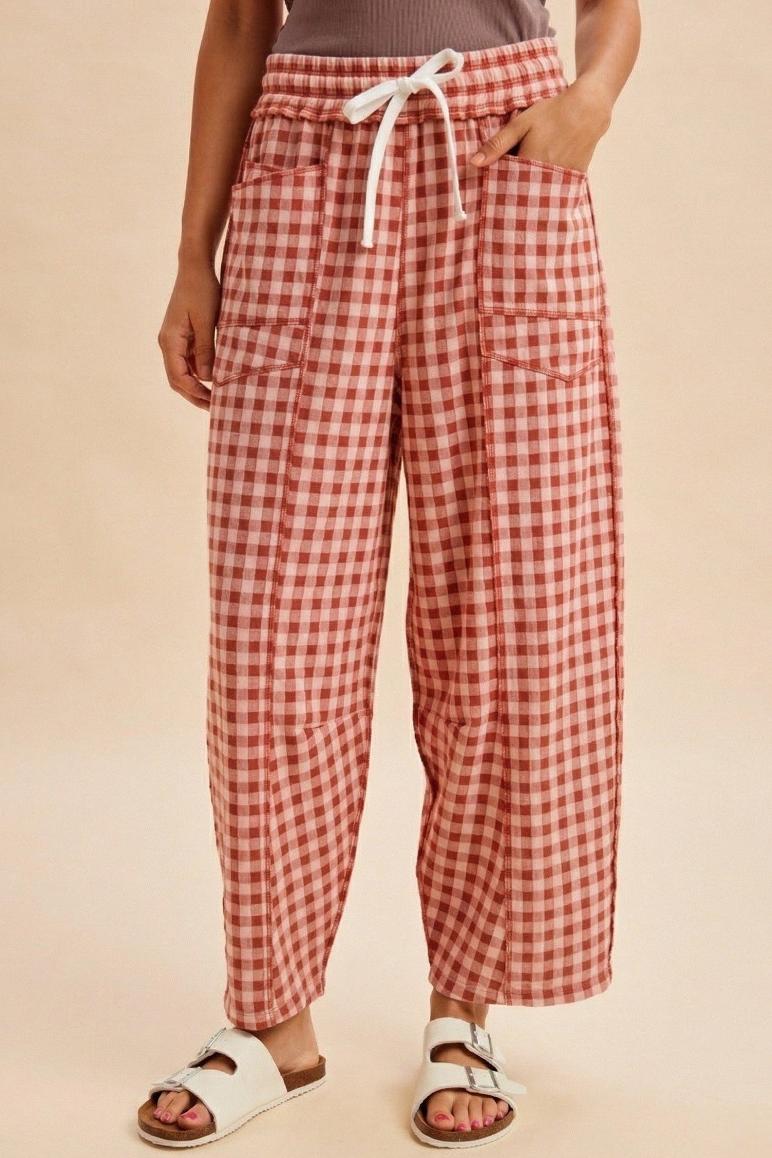 Green Plaid Bottoms
