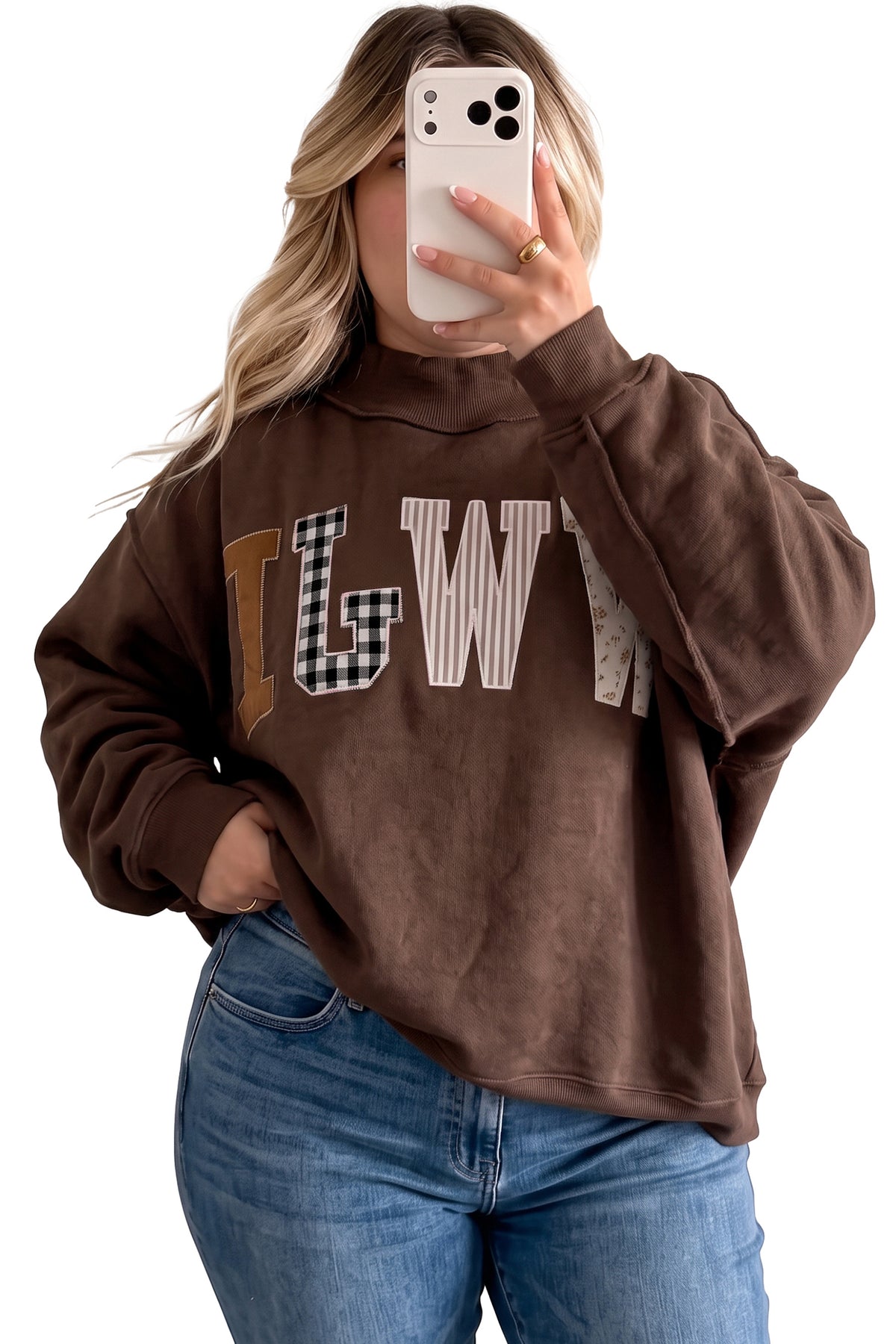 WWJD Mock Neck Sweatshirt