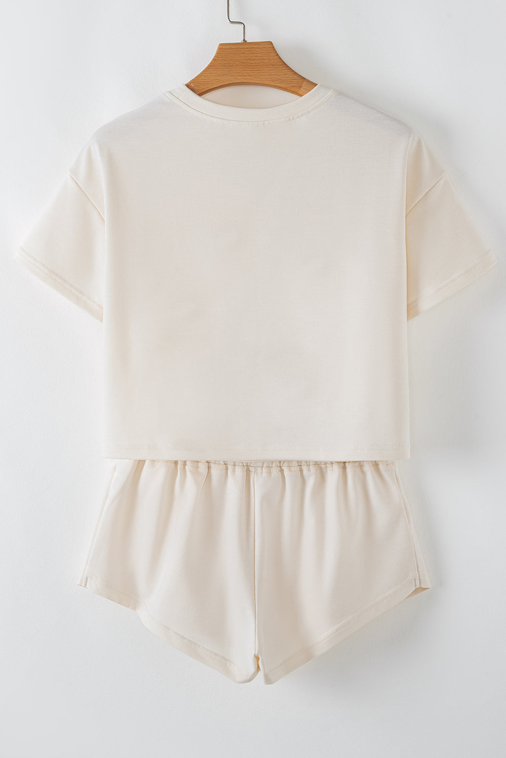 Black Cropped Tee and Ruffle High Waist Skort Set