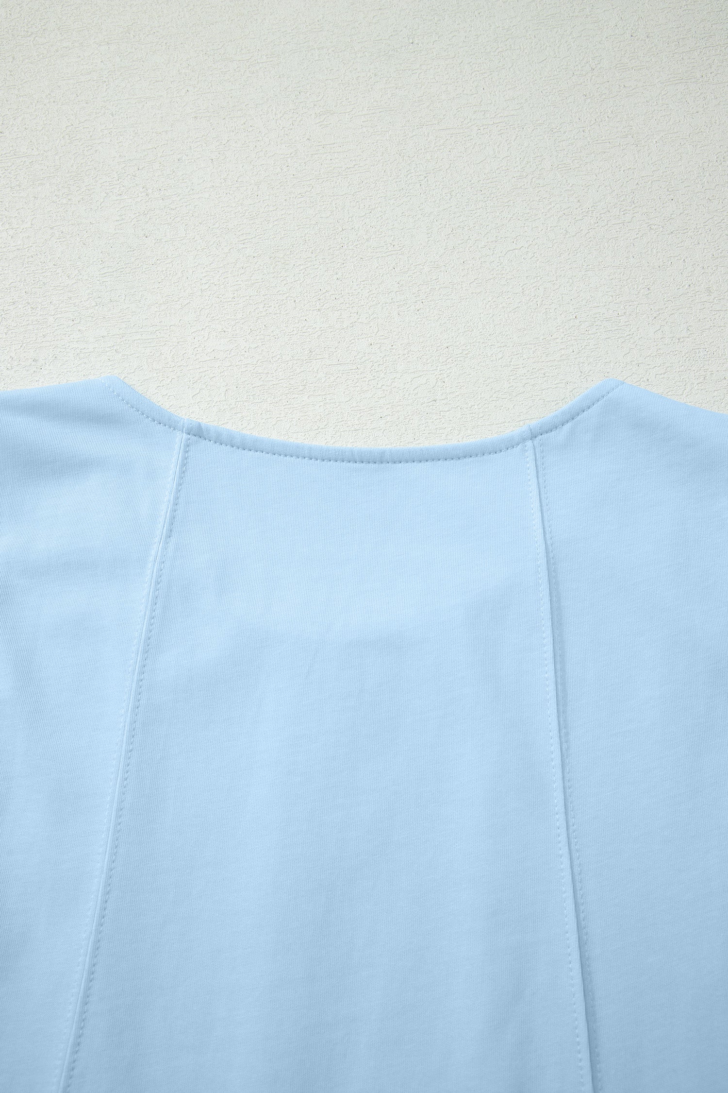 Pink Stitched Detail Loose Tank Top Cotton 2pcs Short Set