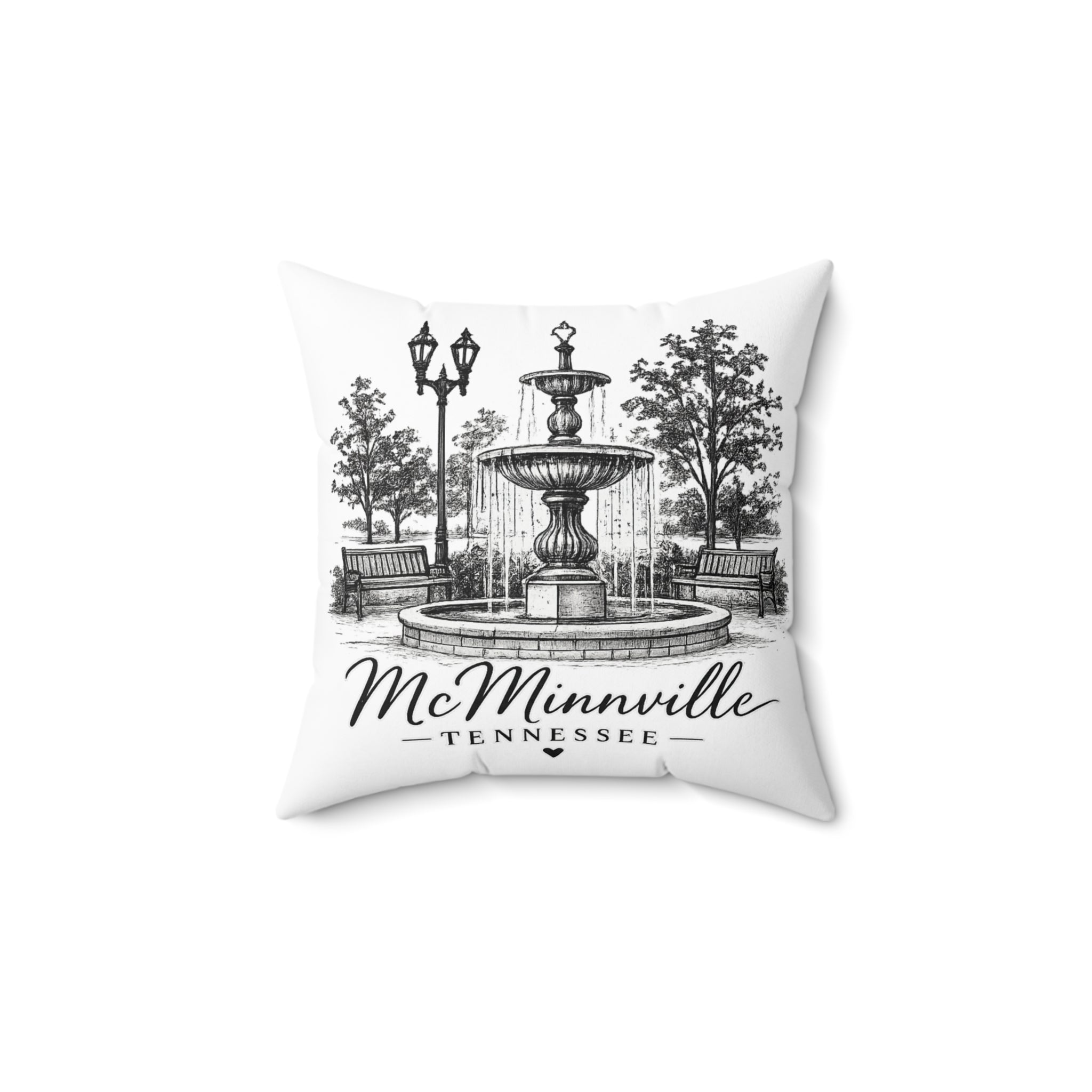 Spun Polyester Square Pillow