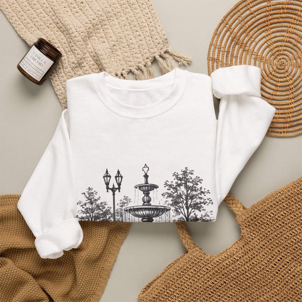 McMinnville Tennessee Fountain Crewneck Sweatshirt