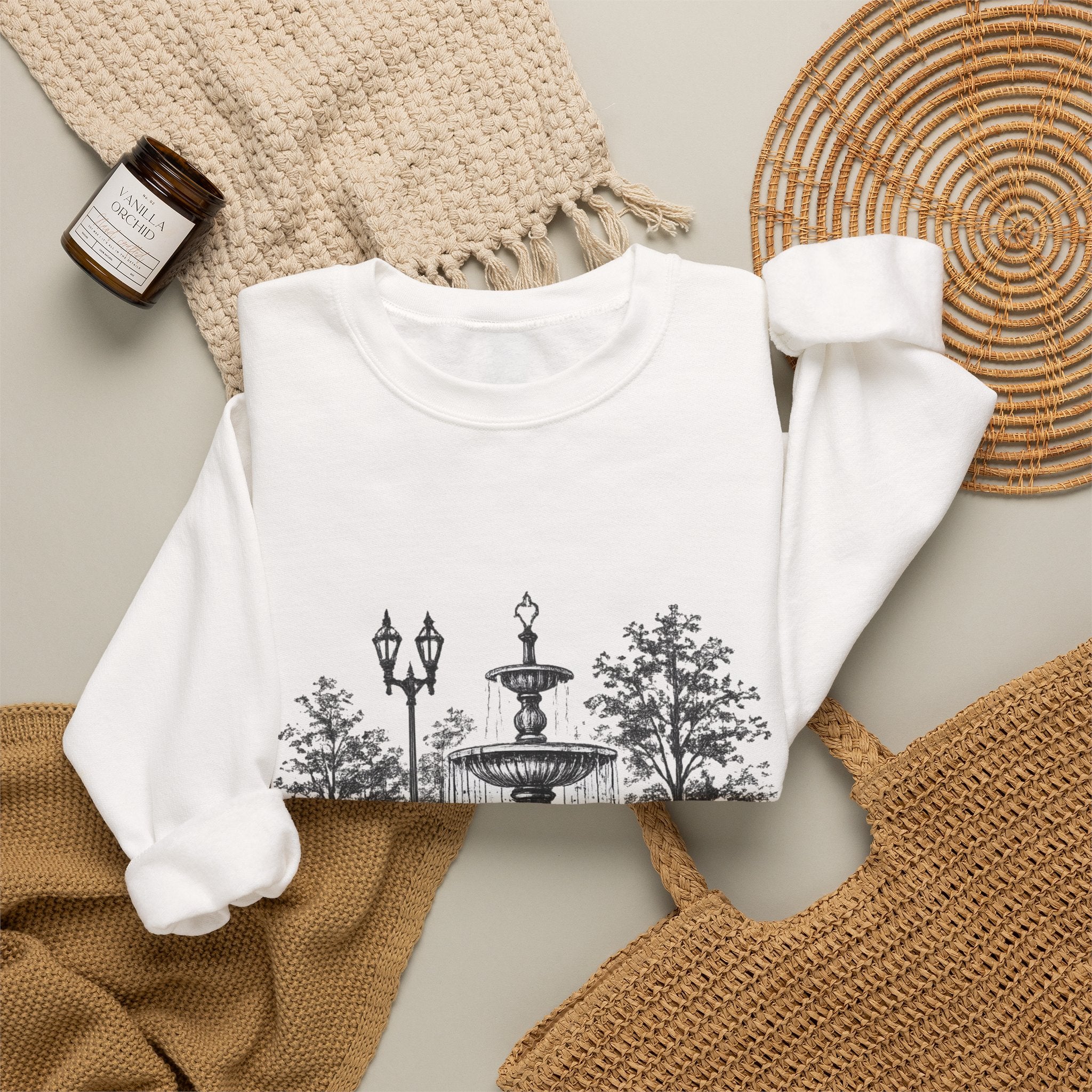 McMinnville Tennessee Fountain Crewneck Sweatshirt