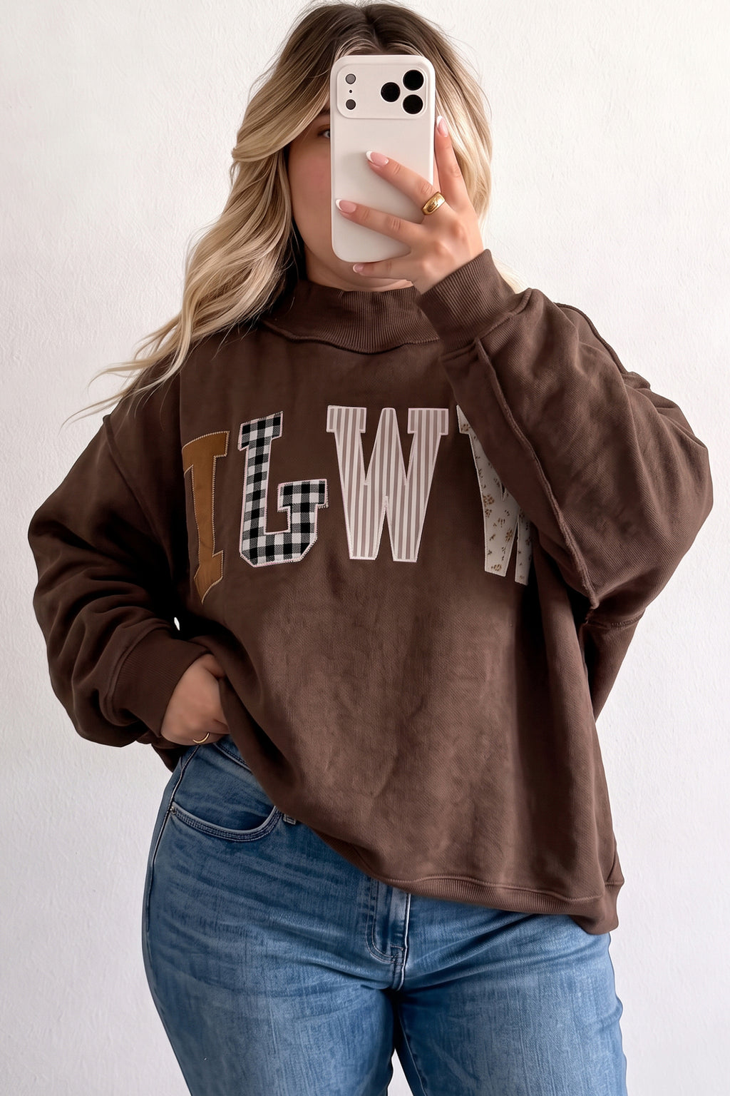 WWJD Mock Neck Sweatshirt
