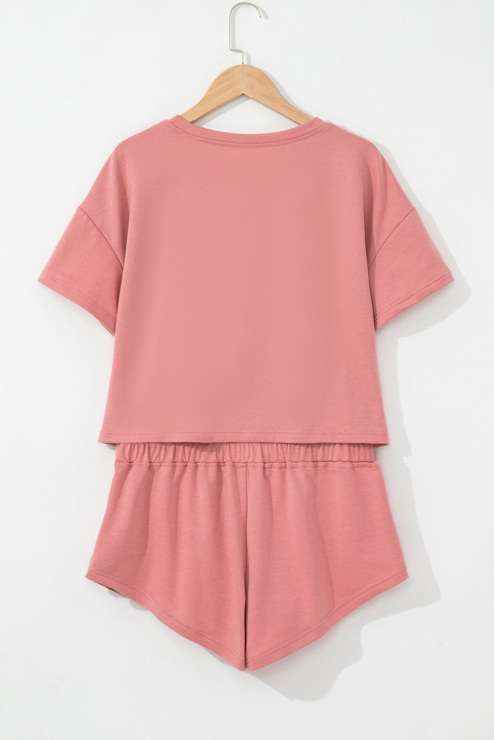 Black Cropped Tee and Ruffle High Waist Skort Set