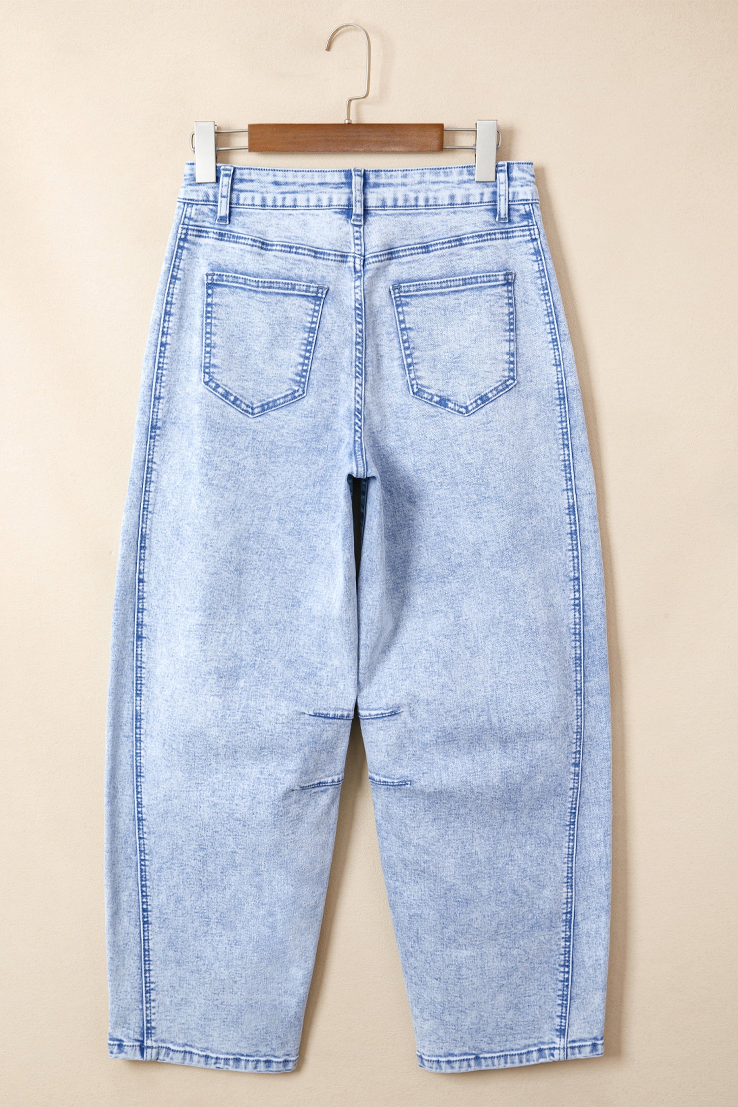 Light Blue Barrel Jeans