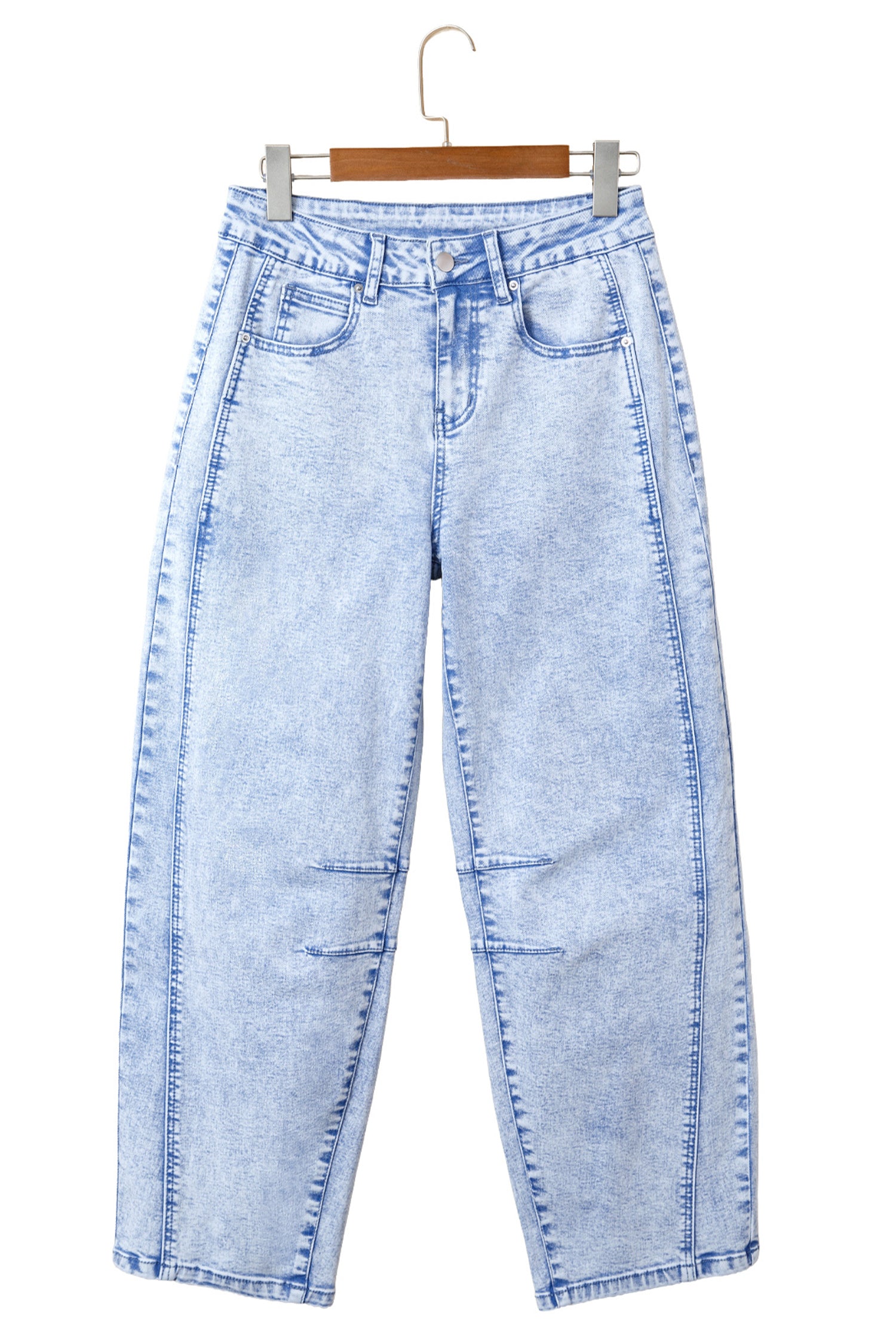 Light Blue Barrel Jeans