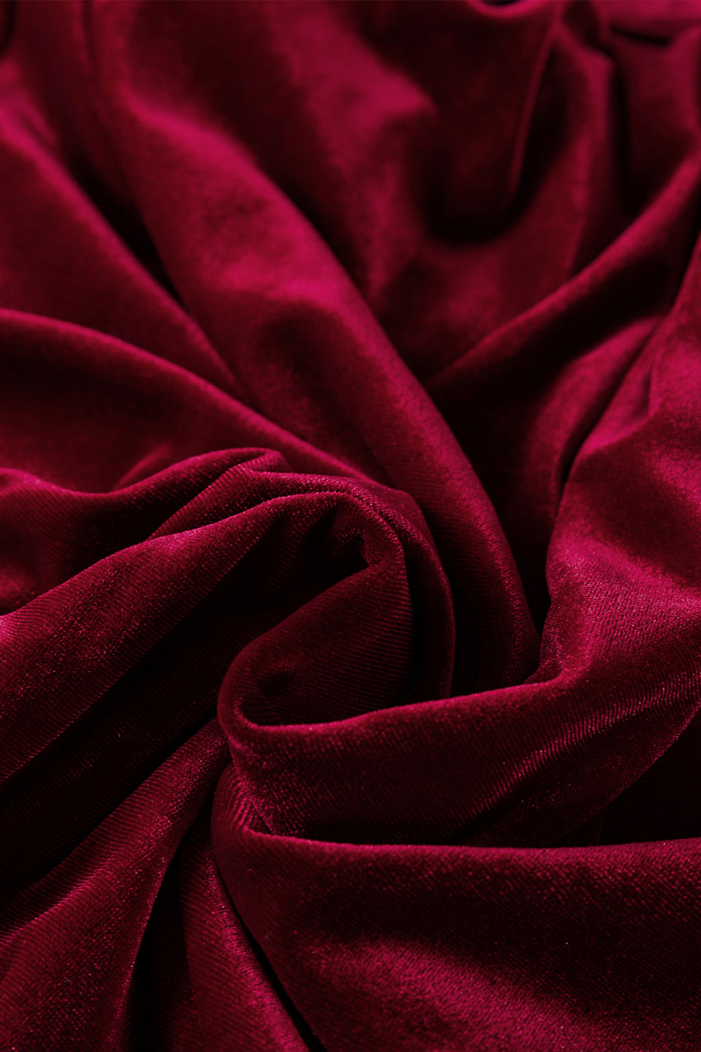 Evergreen Asymmetric Button Keyhole Neck Long Sleeve Velvet Blouse
