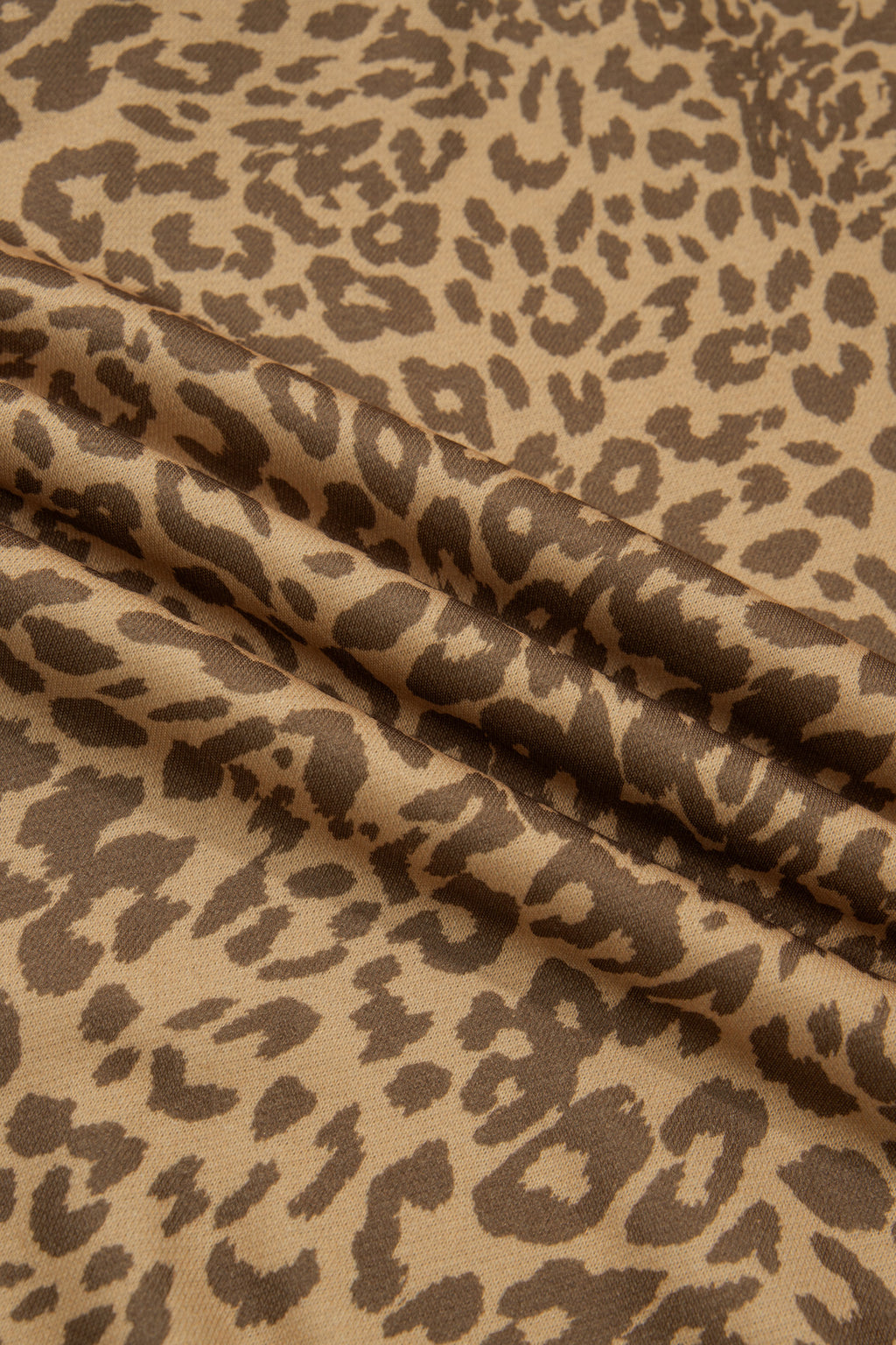 Khaki Plus Size Leopard Print Western Star Patched Jogger Pants