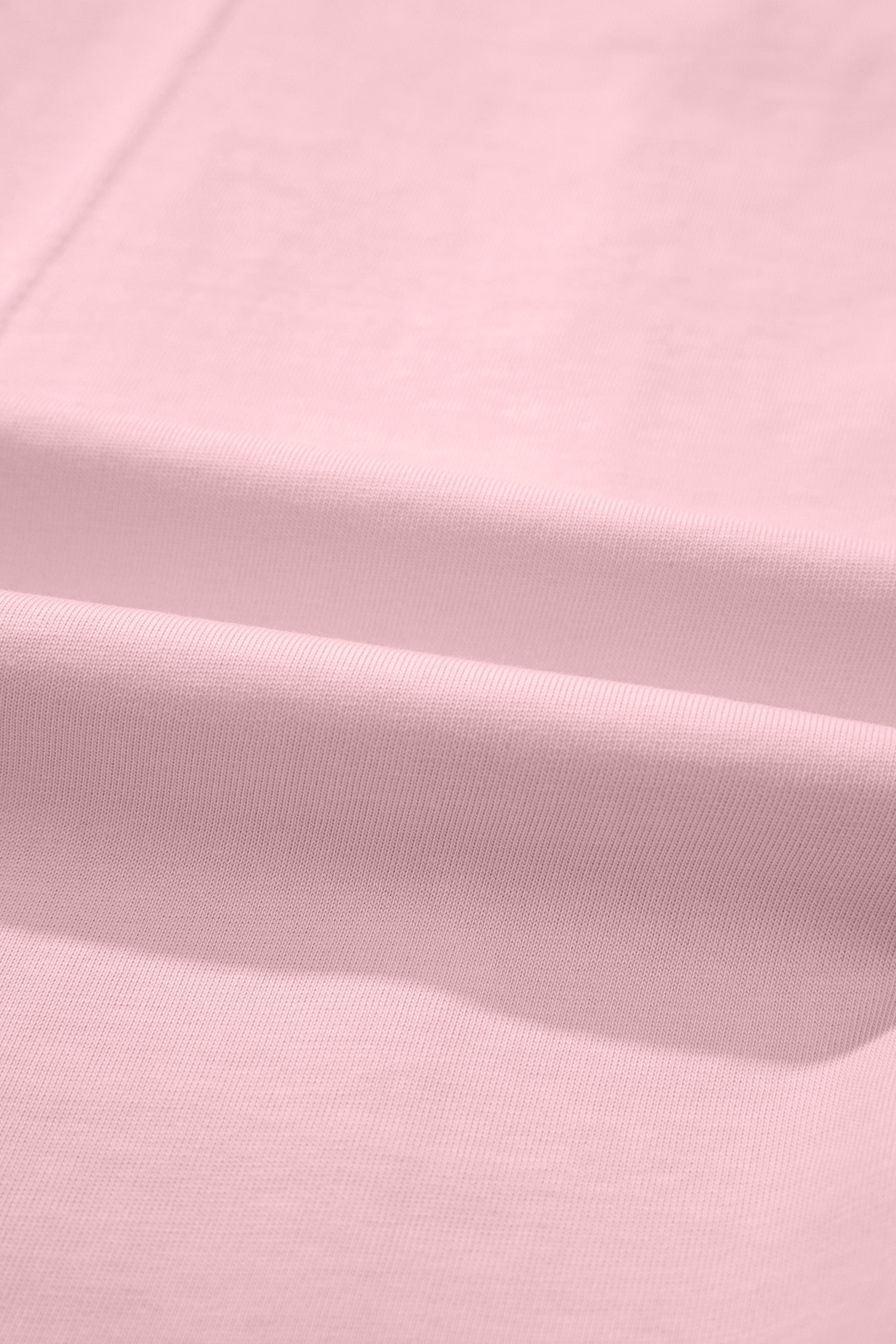 Pink Stitched Detail Loose Tank Top Cotton 2pcs Short Set