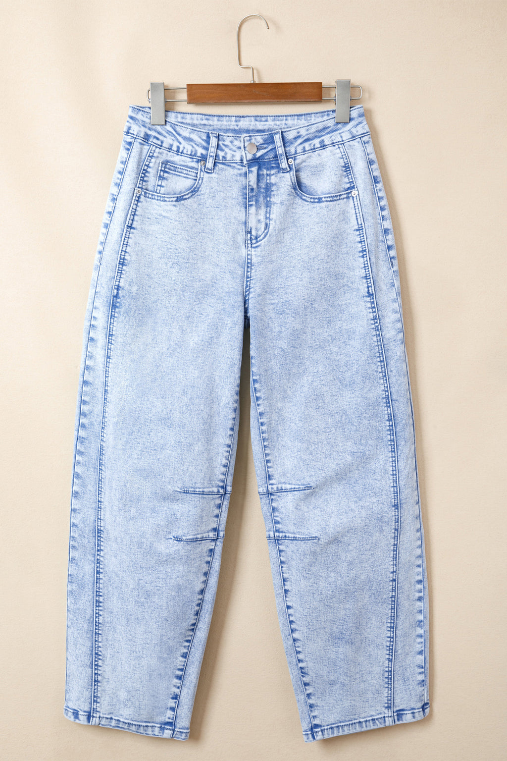 Light Blue Barrel Jeans