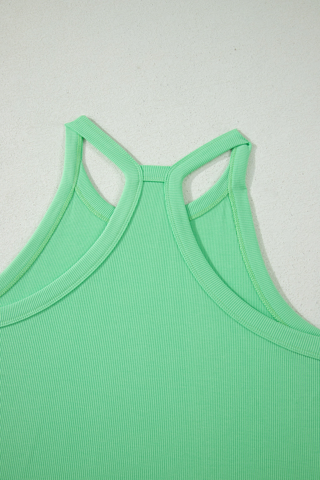Sachet Pink Slim Tank Top Elastic High Waist Shorts 2pcs Outfit