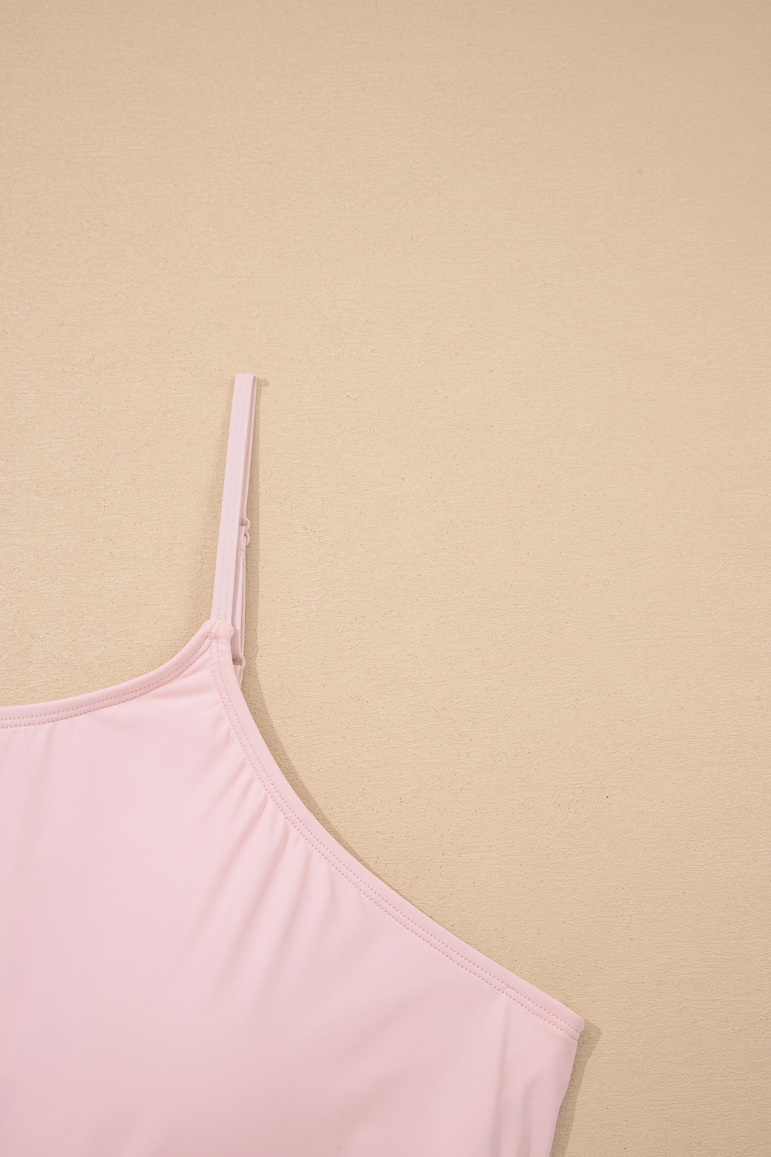 Pink Plus Size Build-in Shorts Sleeveless Dress With Short Two Piece Set