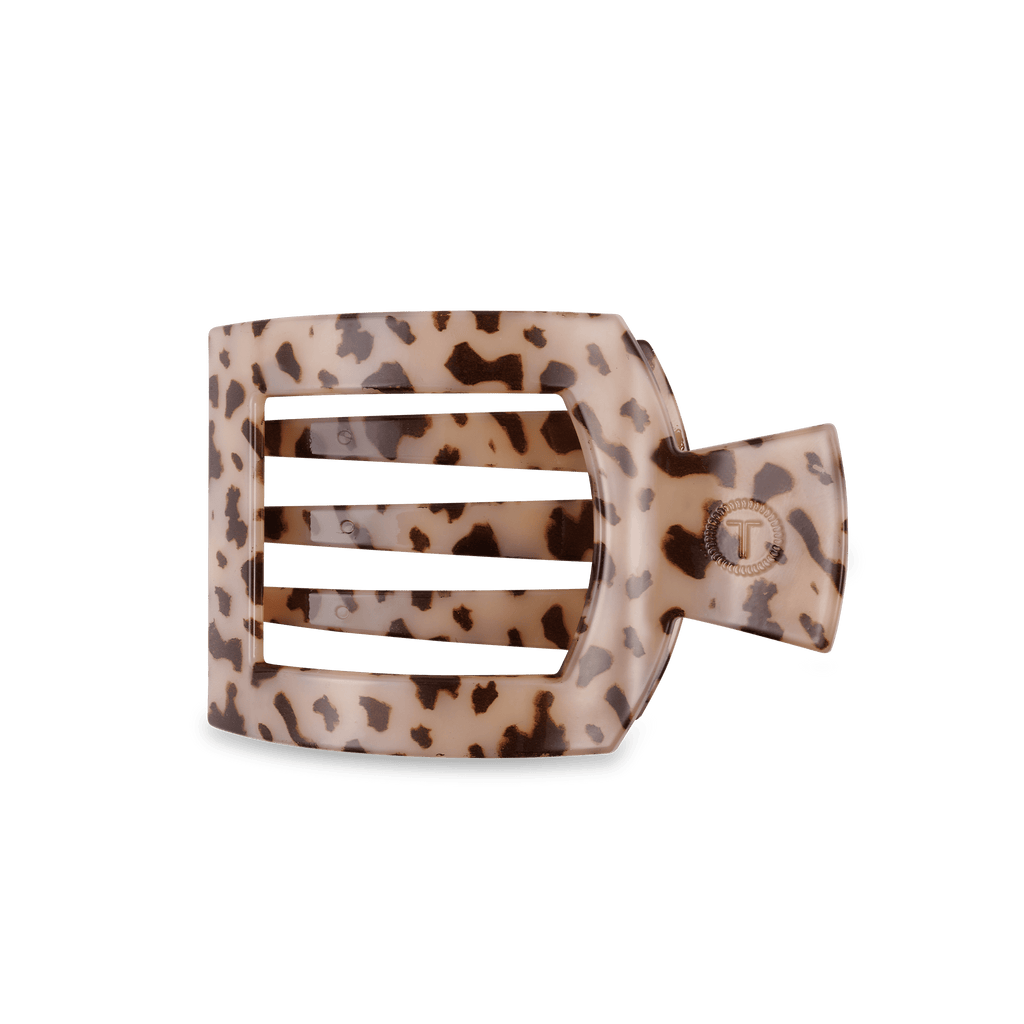 Blonde Tortoise Medium Flat Square Hair Clip