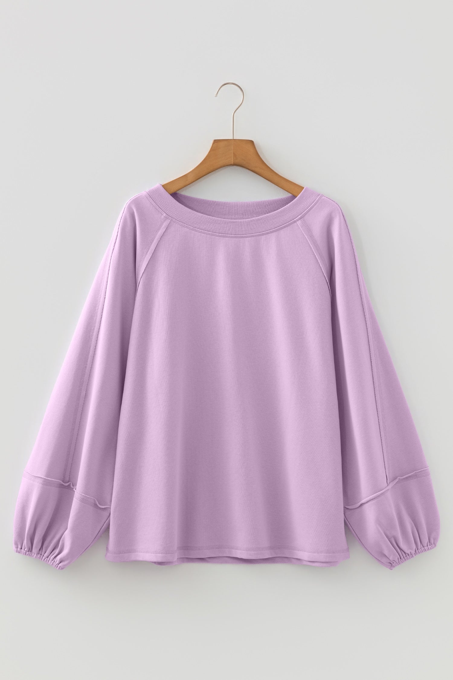 Beau Blue Patchwork Baggy Sweatshirt