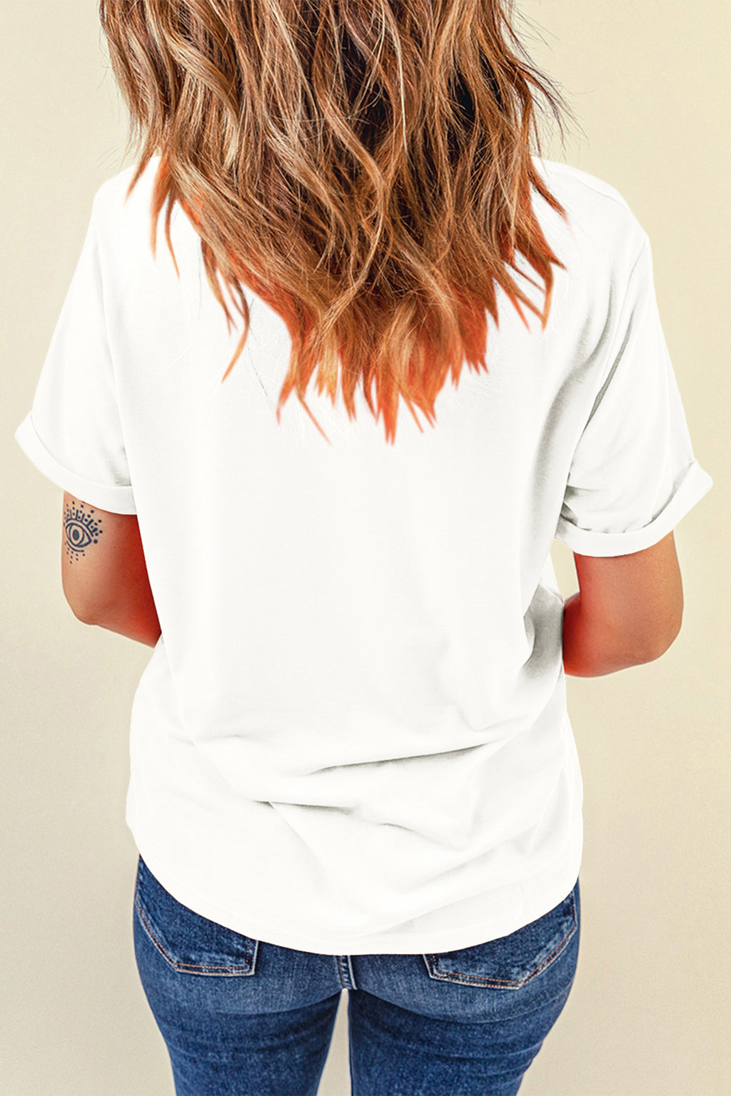 White JESUS LOVES YOU Graphic Tee