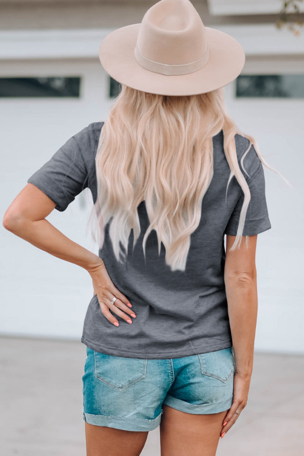 Gray YALL Western Boots Printed Tee